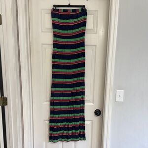 Striped Multicolor Maxi Skirt